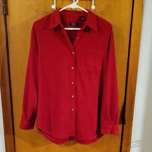 Liz Claiborne Crazy Horse Red Top